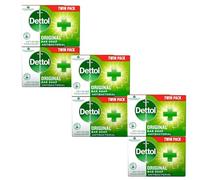 Dettol Original Jabón Antibacterial 100 g - Limpieza Profunda y Protección Antibacteriana para Manos y Cuerpo - Higiene y Frescor Diario - Pack Laborawi (6 x 100g)