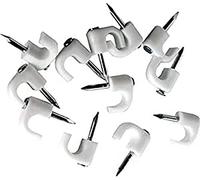 Deu 140 - Grapa plastico con clavo para 2x1mm gris