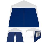 Pabellón plegable de pared lateral Capri Juego de 2 Azul 3x3m