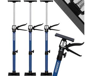Deuba 3x Puntales para Puertas Techo Tensor Puntal de Expansión Telescópico Soporte Ajustable 50-115cm