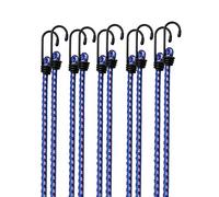 Deuba Cuerda elástica Set de 10x Extensores 30,5 cm Tensor de Equipaje Ganchos de Metal Resistente