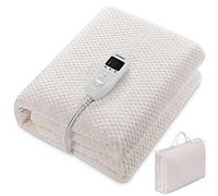 Deuba Manta Eléctrica Polar 150x80cm 60W Calientacamas 5 Niveles de Calor Temporizador Manta Térmica