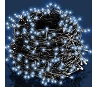 Deuba MONZANA® Cadena Luces Navidad Exterior 100LED Azul 7m 8 modos Temporizador Resistentes al Agua Decoración Interior Jardín