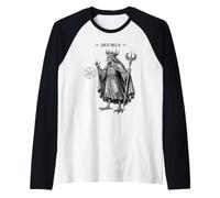 Deumus el ceño Fruncido Debajo de una Corona Camiseta Manga Raglan