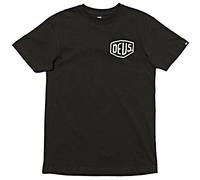 Deus Ex Machina Camiseta de manga corta Milano Address, Negro, M