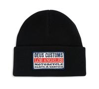Deus Ex Machina Gorra negra Dyno Beanie, Negro , Talla única