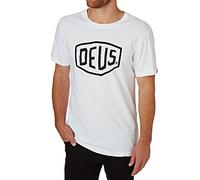 Deus Ex Machina Shield - Camiseta de Manga Corta, Blanco, M