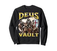 Deus Vault Funny Offensive Knight Meme Bootleg Gráfico Sudadera