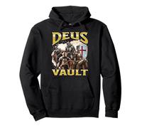 Deus Vault Funny Offensive Knight Meme Bootleg Gráfico Sudadera con Capucha