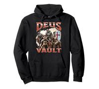 Deus Vault Funny Offensive Knight Meme Bootleg Gráfico Sudadera con Capucha