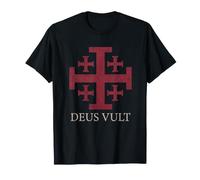 Deus Vult Camiseta Caballeros Templarios Cruzados Cruzada Camiseta