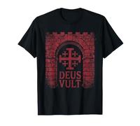 Deus Vult Camiseta Caballeros Templarios Cruzados Cruzada Camiseta