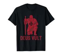 Deus Vult Camiseta Caballeros Templarios Cruzados Cruzada Camiseta