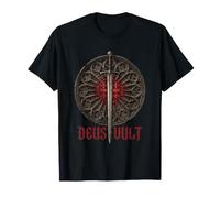 Deus Vult Camiseta Caballeros Templarios Cruzados Cruzada Camiseta
