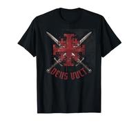 Deus Vult Camiseta Caballeros Templarios Cruzados Cruzada Camiseta