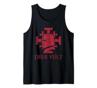 Deus Vult Camiseta Caballeros Templarios Cruzados Cruzada Camiseta sin Mangas