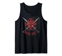Deus Vult Camiseta Caballeros Templarios Cruzados Cruzada Camiseta sin Mangas