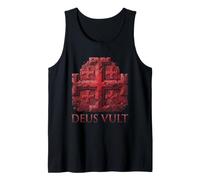 Deus Vult Camiseta Caballeros Templarios Cruzados Cruzada Camiseta sin Mangas