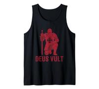 Deus Vult Camiseta Caballeros Templarios Cruzados Cruzada Camiseta sin Mangas