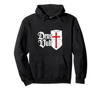 Deus Vult - Casco épico de los Caballeros Templarios Sudadera con Capucha