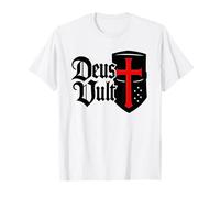 ¡Deus Vult! - Católico Cristiano Guerrero de Cristo Camiseta