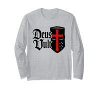 ¡Deus Vult! - Católico Cristiano Guerrero de Cristo Manga Larga