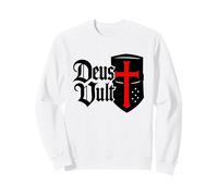 ¡Deus Vult! - Católico Cristiano Guerrero de Cristo Sudadera