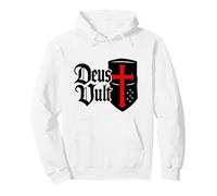¡Deus Vult! - Católico Cristiano Guerrero de Cristo Sudadera con Capucha