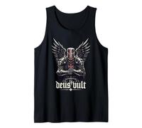 Deus Vult Cruzadas de Caballeros Templarios Medievales Camiseta sin Mangas
