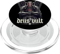 Deus Vult Cruzadas de Caballeros Templarios Medievales PopSockets PopGrip para MagSafe