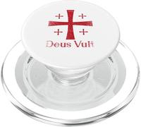 Deus Vult Dios lo Quiere Caballero Templario Latino PopSockets PopGrip para MagSafe