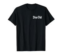 Deus Vult Dios LO Quiere Frase Latina Caballeros Templar Camiseta gráfica económica, Hombre, Negro, L