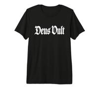 Deus Vult Dios LO Quiere Frase Latina Caballeros Templar Camiseta Premium