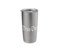 DEUS VULT DIOS LO QUIERE FRASE LATINA CABALLEROS TEMPLAR Vaso térmico de acero inoxidable de doble pared