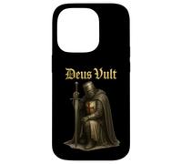Deus Vult - Guerrero Católico de Cristo - Corteza del Templo Carcasa para iPhone 14 Pro