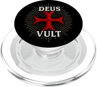 Deus Vult - Guerrero Católico de Cristo PopSockets PopGrip para MagSafe