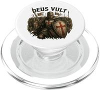 Deus Vult: Guerrero Cristiano de Cristo PopSockets PopGrip para MagSafe