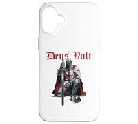 Deus Vult Knights Templar Crusades Carcasa para iPhone 16 Plus