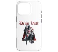 Deus Vult Knights Templar Crusades Carcasa para iPhone 16 Pro
