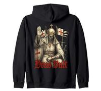 Deus Vult - Rey Balduino IV de Jerusalén - Cruzados Sudadera con Capucha