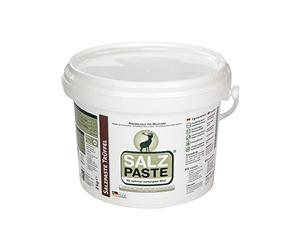 DEUSA - Pasta de sal para trufas, el original desde 2004, para un suministro óptimo de minerales a los animales salvajes en la comisaría, 2 kilos en un cubo + espátula práctica, producto mineral de