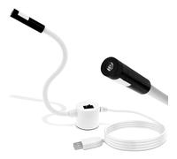 Deuson Lámpara de posicionamiento magnética, luz de posición magnética, cruz y adsorción ajustable, para bordado, patchwork, costura superior, corte (blanco)