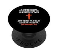 Deuteronomio 31:6 Versículos de la Biblia Escritura PopSockets PopGrip Adhesivo