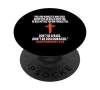 Deuteronomio 31:8 Versículos de la Biblia Escritura PopSockets PopGrip Adhesivo