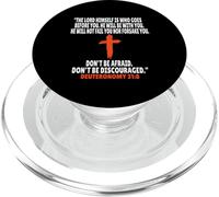 Deuteronomio 31:8 Versículos de la Biblia Escritura PopSockets PopGrip para MagSafe