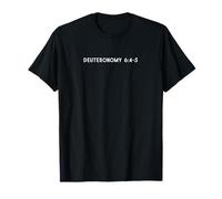 Deuteronomio 6:4-5 Fe de Doble Cara Camiseta