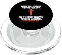 Deuteronomio 8:18 Versículos de la Biblia Escritura PopSockets PopGrip para MagSafe