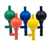 Deutsch & Neumann Pelota de seguridad estándar de caucho natural, verde, cuello corto
