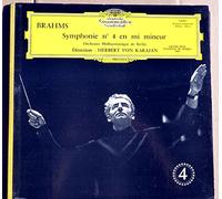 Deutsche Grammophon 138 927 - BRAHMS - Symphonie N°4 en mi mineur - Herbert Von Karajan - Orchestre Philharmonique de Berlin - Très belle pochette ouvrante - Disque Vinyle LP 33 tours (et non CD)