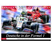 Deutsche in der Formel 1 (Tischkalender 2026 DIN A5 quer), CALVENDO Monatskalender: Vollgas in schwarz-rot-gold